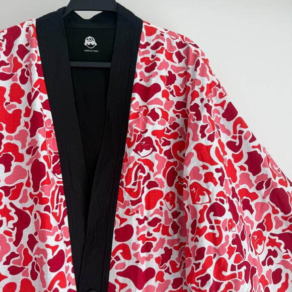 JABBAWOCKEEZ Kimono Jacket 4XL Red Camo JBWKZ Japanese Dance Crew Silent Flute - Picture 2 of 9